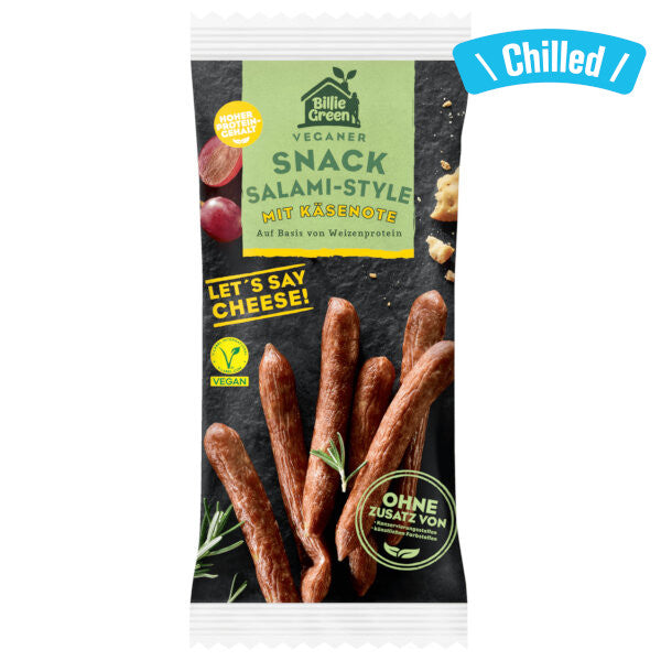 Vegan Cheese Salami Sticks - 75g (Chilled 0-4℃) (Best Before Date: 17/09/2026)