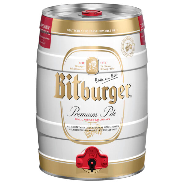 Premium Pils Party Keg with Tap (ABV: 4.8%) - 5L (Parallel Import) (Best Before Date: 04/10/2026)