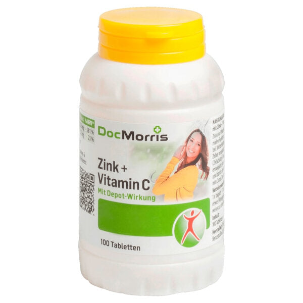 Zinc + Vitamin C Tablets - 100 pcs (Parallel Import)