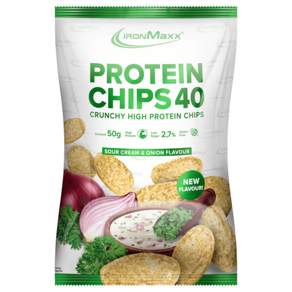 Sour Cream & Onion Protein Chips (Contains 20g protein) - 50g (Parallel Import)