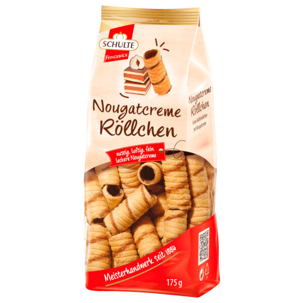 Halzelnut Nougat Wafer Rolls - 175g (Parallel Import)