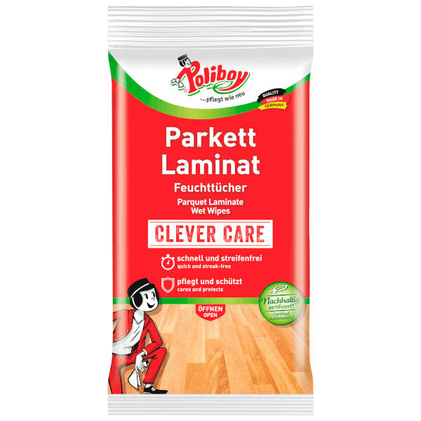Parquet &amp; Laminate Cleaning Wet Wipes - 15 pieces (Parallel Import)