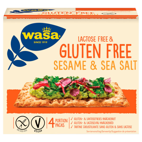 Gluten-free Sesame Sea Salt Crispbread - 240g (Parallel Import)