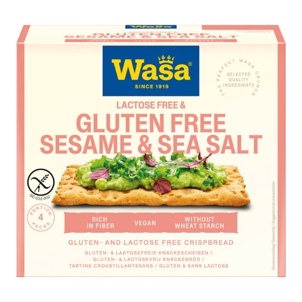 Gluten-free Sesame Sea Salt Crispbread - 240g (Parallel Import)