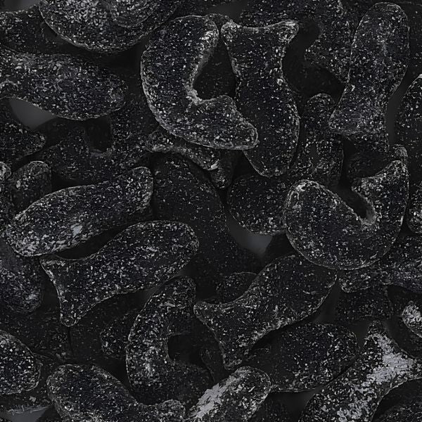 Vegan Salty Fish Shape Licorice Gummies - 210g (Parallel Import)