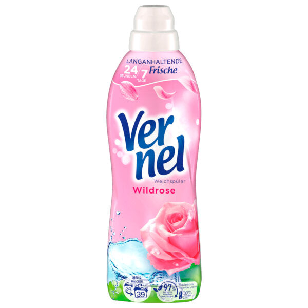 Wild Rose Fabric Softener - 858ml (39 Washes)