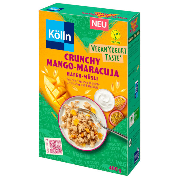 Vegan Crunchy Mango Passion Fruit Muesli - 400g (Parallel Import)