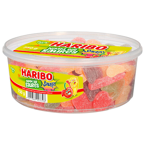Haribo Sour Fruit Gummies Party Box - 750g (Parallel Import)