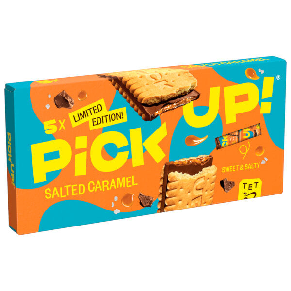 Pick Up! Salted Caramel Chocolate Biscuits - 5x28g