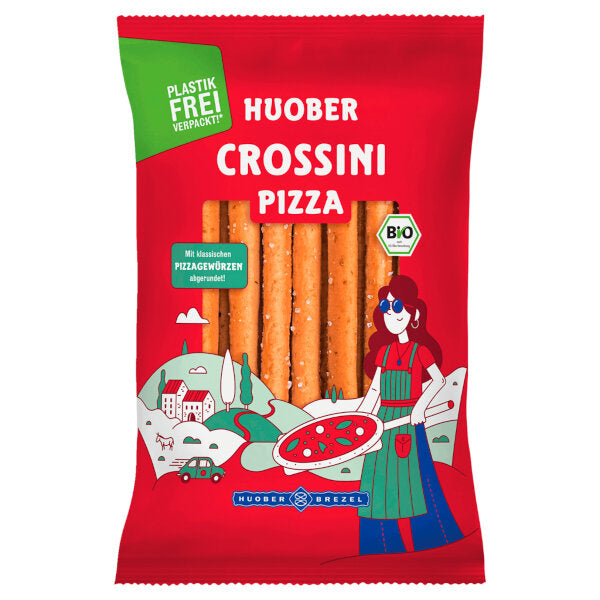 Organic Pizza Crossini Bread Sticks - 100g (Parallel Import)