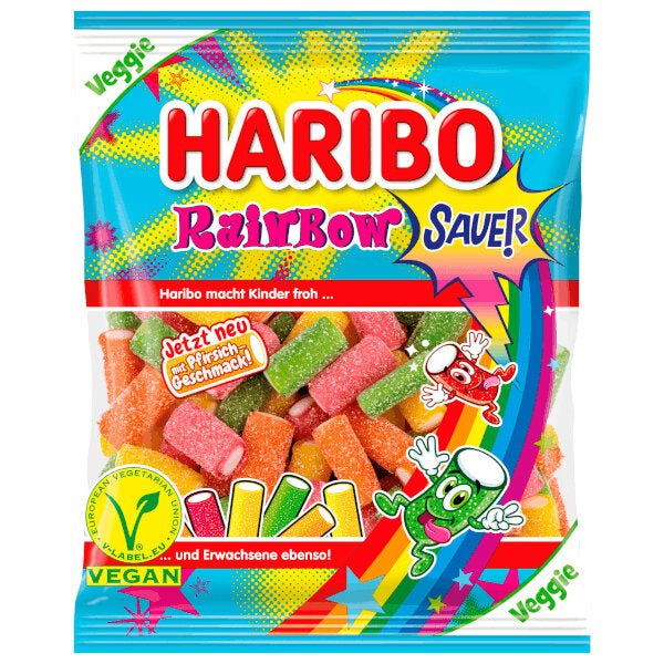 Vegan Rainbows Sour Strips Candy - 160g