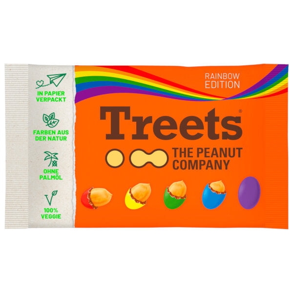 Treets Rainbow Chocolate Coated Peanut 185G