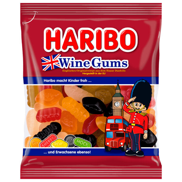 Haribo Wine Gummy Candy - 175g (Parallel Import)