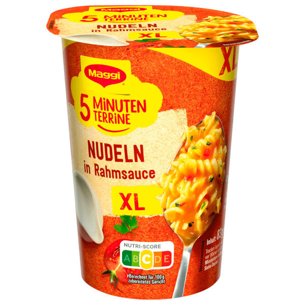 Maggi Xl 5 Minutes Cream Sauce Fusilli Pasta Cup 83G