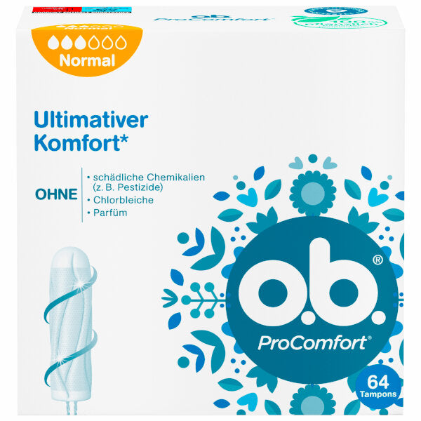 ProComfort Normal Tampons - 64 pieces (Parallel Import)