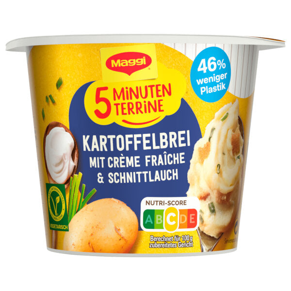 Maggi 5 Minute Terrine Mashed Potatoes With Creme Fraiche &amp; Chive 53G
