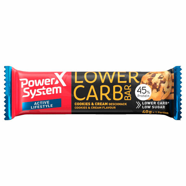 Lower Carb Cookies & Cream Protein Bar - 40g (Best Before Date: 30/06/2024)
