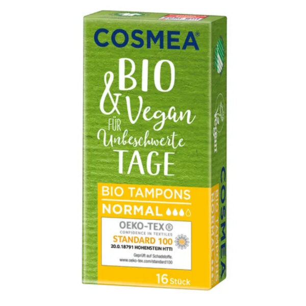 Organic Vegan Cotton Tampons (Regular) - 16pcs