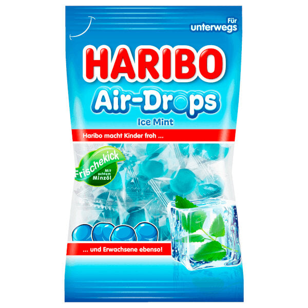 Haribo Air-Drop Ice Mint Gummies - 100g (Parallel Import)