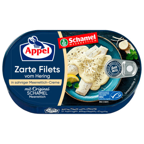 Herring Fillets with Horseradish Cream Sauce - 200g (Parallel Import)
