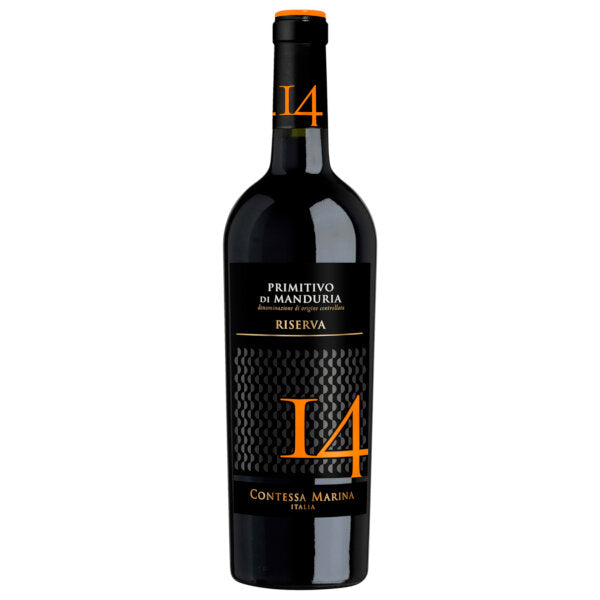 Primitivo Di Manduria Primitivo Di Manduria Doc Riserva 14 Contessa Marina Semi-Dry Red Wine 750ml