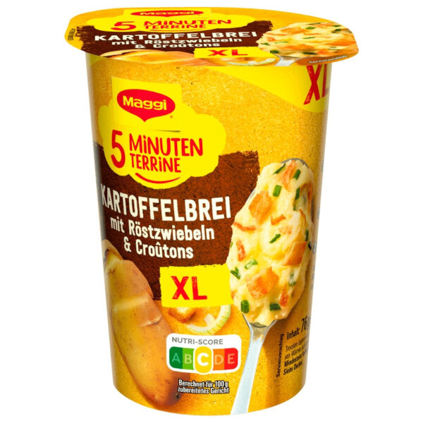 Maggi Xl 5 Minutes Mashed Potatoes With Fried Onions & Croutons 76G