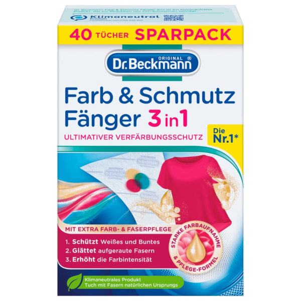 Dr. Beckmann Colour &amp; Dirt Collector 40 Pcs
