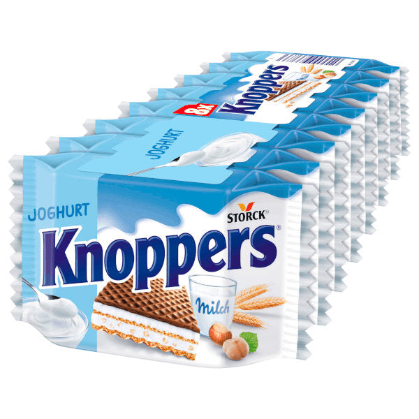 Storck Knoppers Yogurt Hazelnut Wafers 8X25G