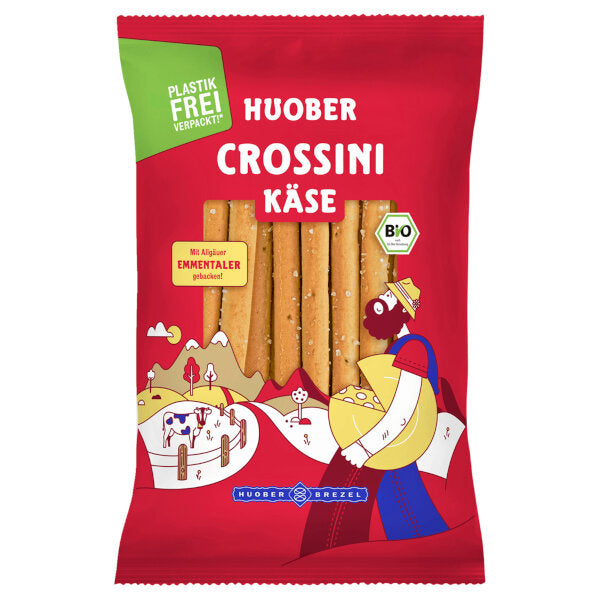 Organic Cheese Crossini Bread Sticks - 100g (Parallel Import)