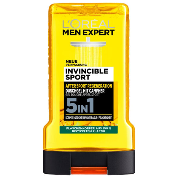 Invincible Sport 5in1 Shampoo Shower Gel - 250ml