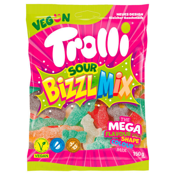Trolli Bizzl Mix Sour Gummy Candy 150G