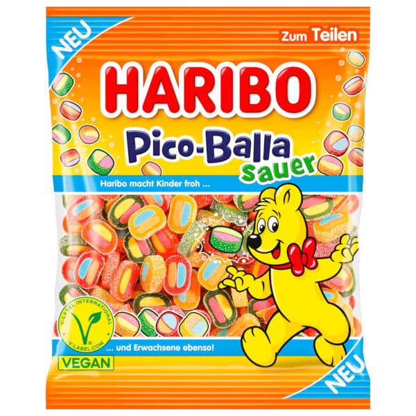 Haribo Pico-Balla Vegan Fruit Gummies 160G