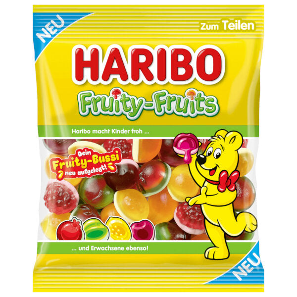 Haribo Fruity-Fruits Filled Gummies 160G