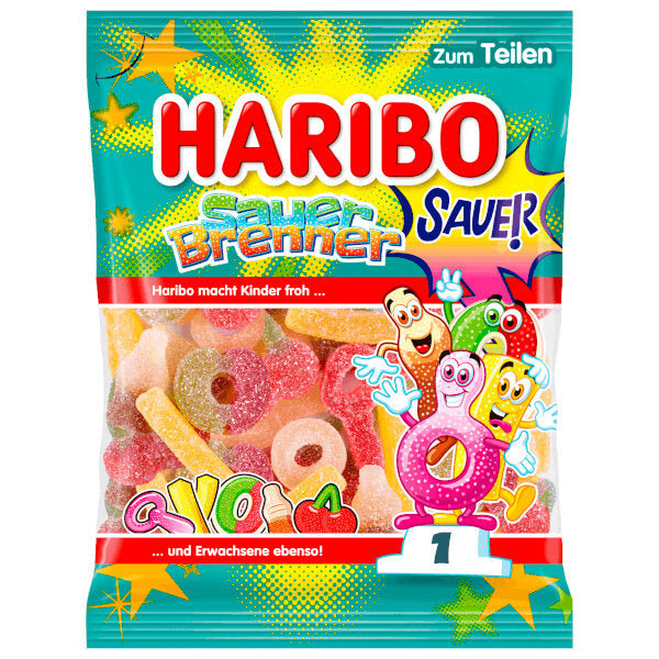 Haribo Sour Classic Mix Gummies "Sauerbrenner" 160G