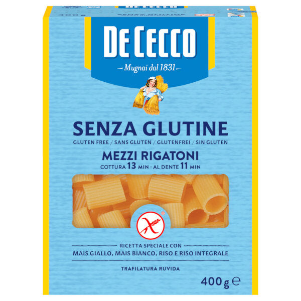 De Cecco Gluten-Free Mezzi Rigatoni N26 400G