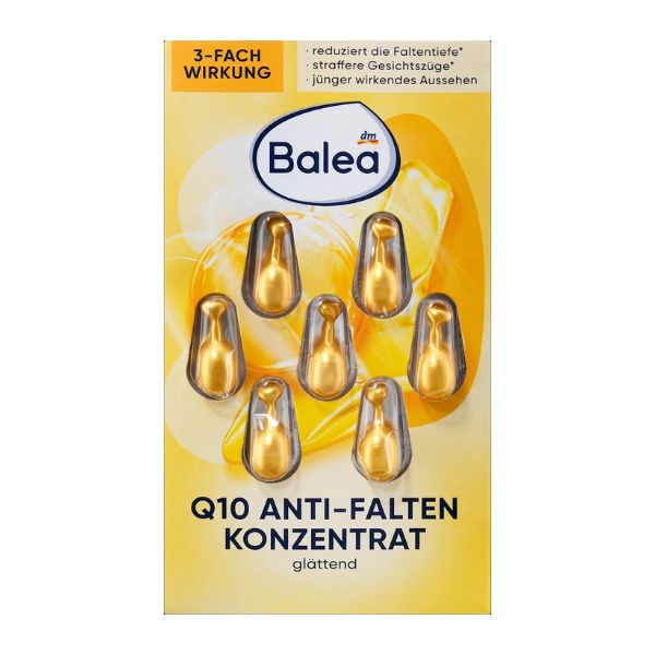 Balea Q10 Anti-Wrinkle Concentrate Serum Capsules 7Pcs