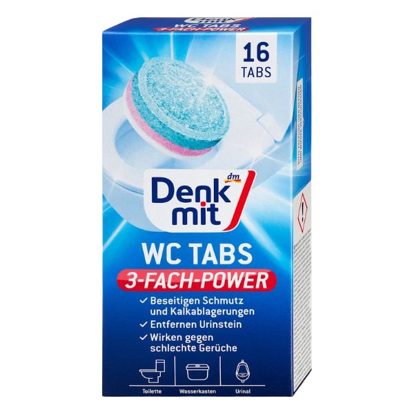 Denkmit Toilet Bowl Cleansing Tablets With Fragrance 16 Pieces