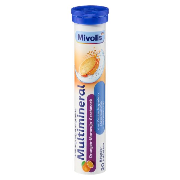 Multi-Mineral Effervescent Tablets (Orange-Passionfruit) - 20 Tablets