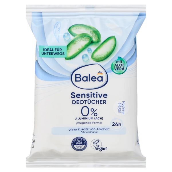 Deo Body Wipes for Sensitive Skin - 10 Pieces