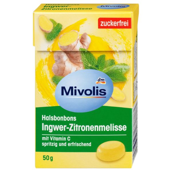Sugar-Free Ginger Lemon Balm Throat Lozenge - 50g