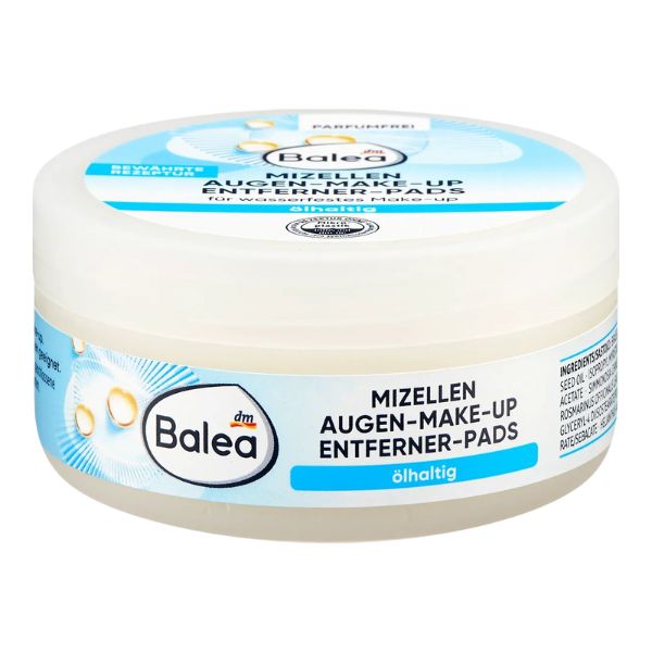 Balea Waterproof Eye Makeup Removing Pads 50 Sheets