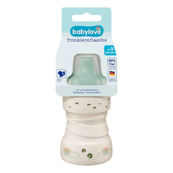Leak Proof Drinking Bottle Beige 260ml (9 Months+) - 1 Piece