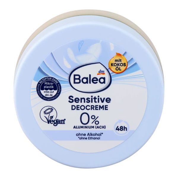 Deodorant Cream with Coconut Oil for Sensitive Skin - 50ml