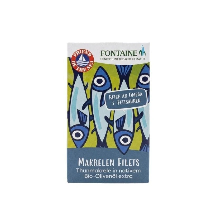Mackerel Fillets in Organic Olive Oil - 120g