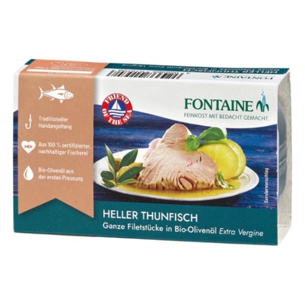 Fontaine Yellowfin Tuna In Organic Olive Oil 120G