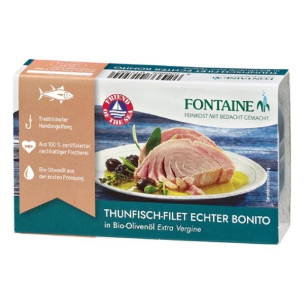 Fontaine Skipjack Tuna In Organic Olive Oil 120G
