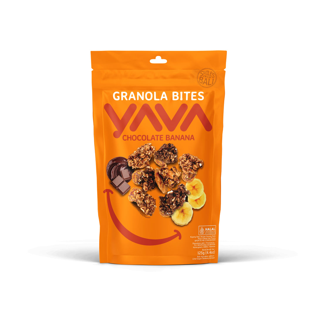 East Bali Cashews Granola Bites Chocolate Banana 125G