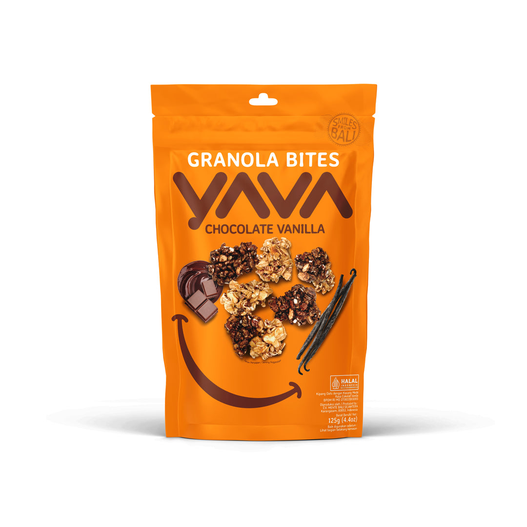 East Bali Cashews Granola Bites Chocolate Vanilla 125G