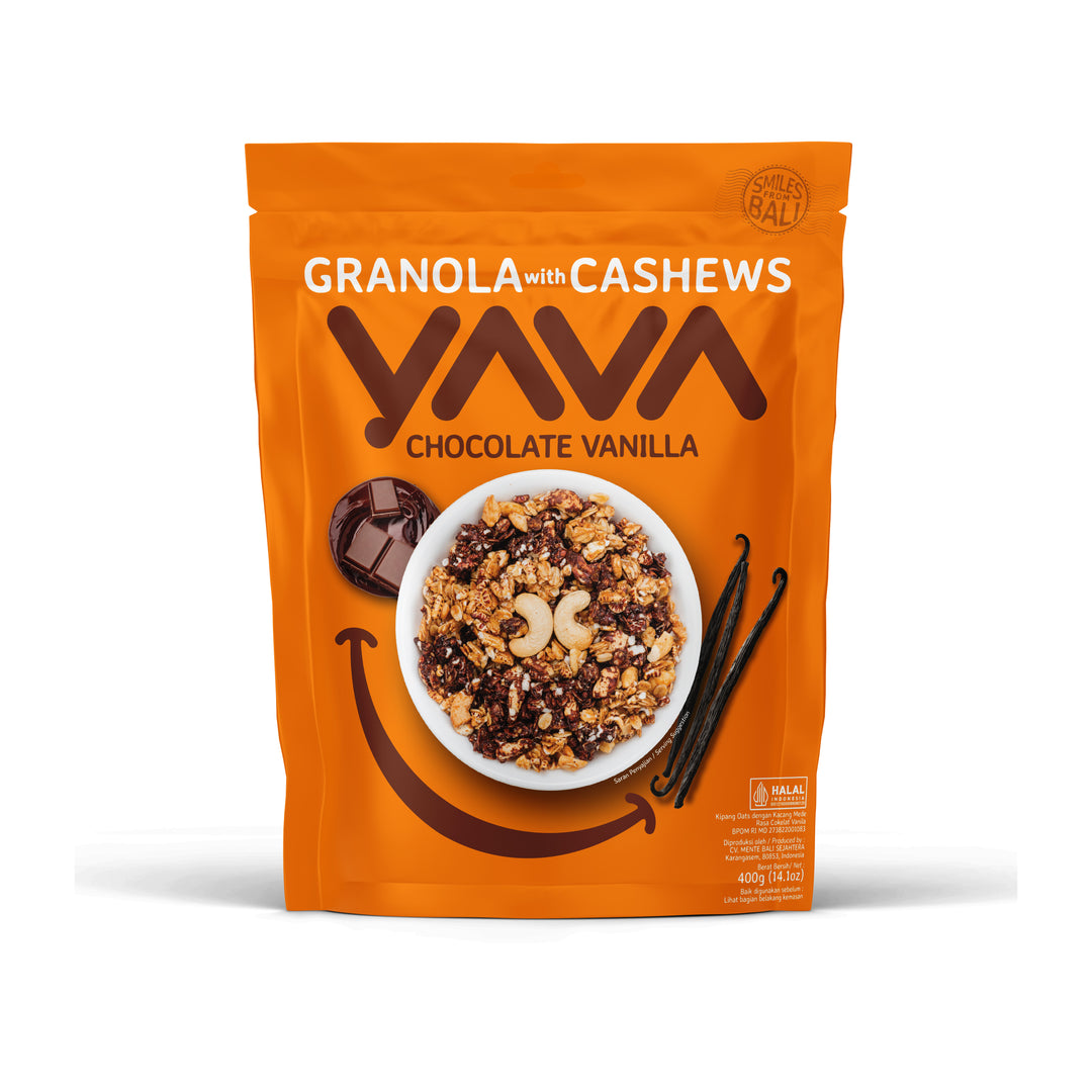 Yava Granola With Cashews Chocolate Vanilla 400G