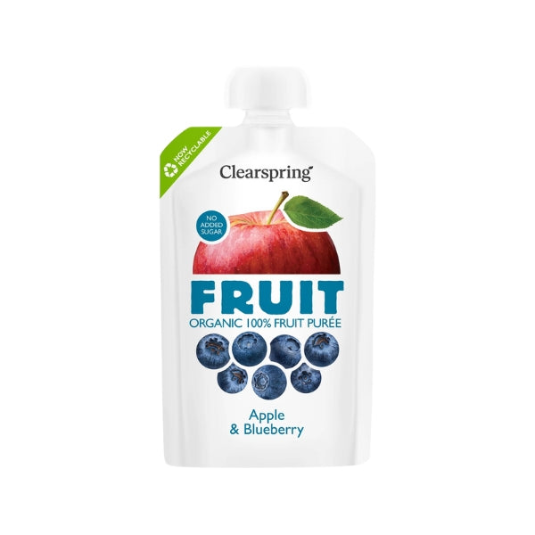 Organic 100% FRUIT Puree (Apple & Blueberry) - 100g